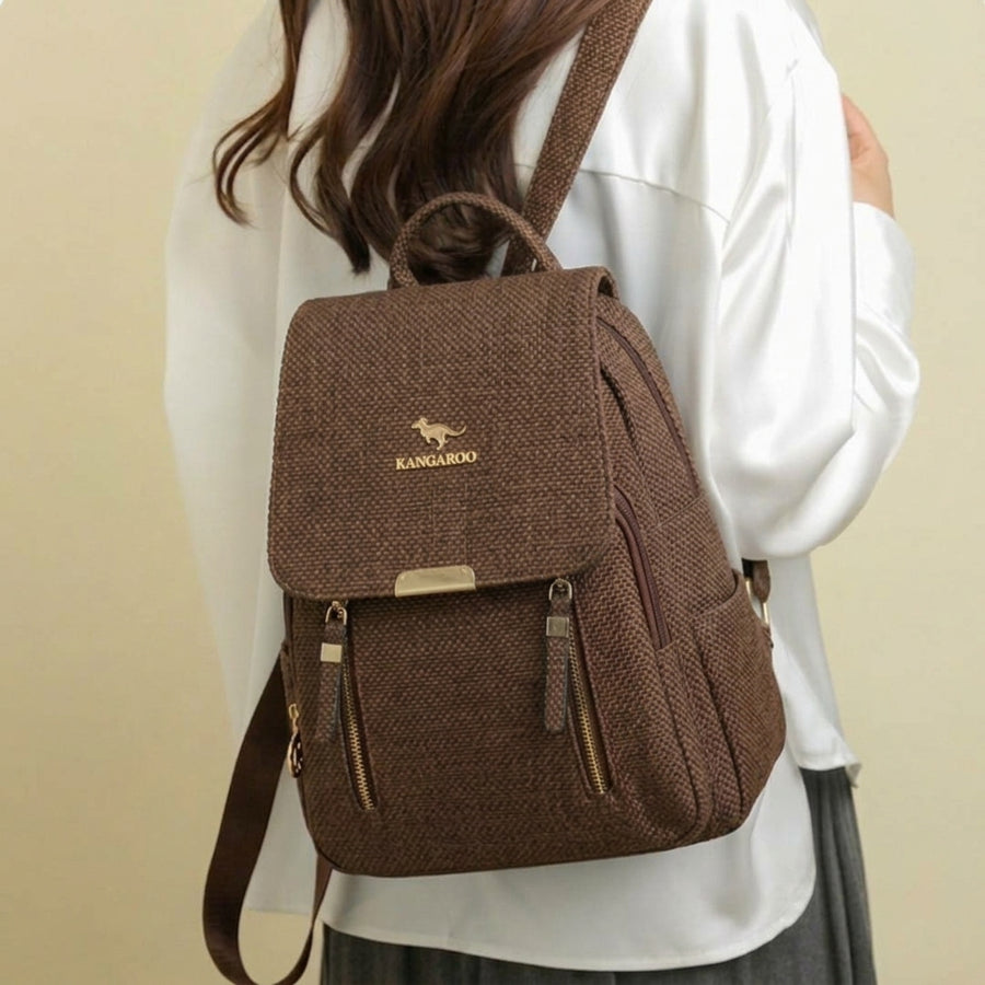 Maleta Compacta en Beige o Café para Universidad