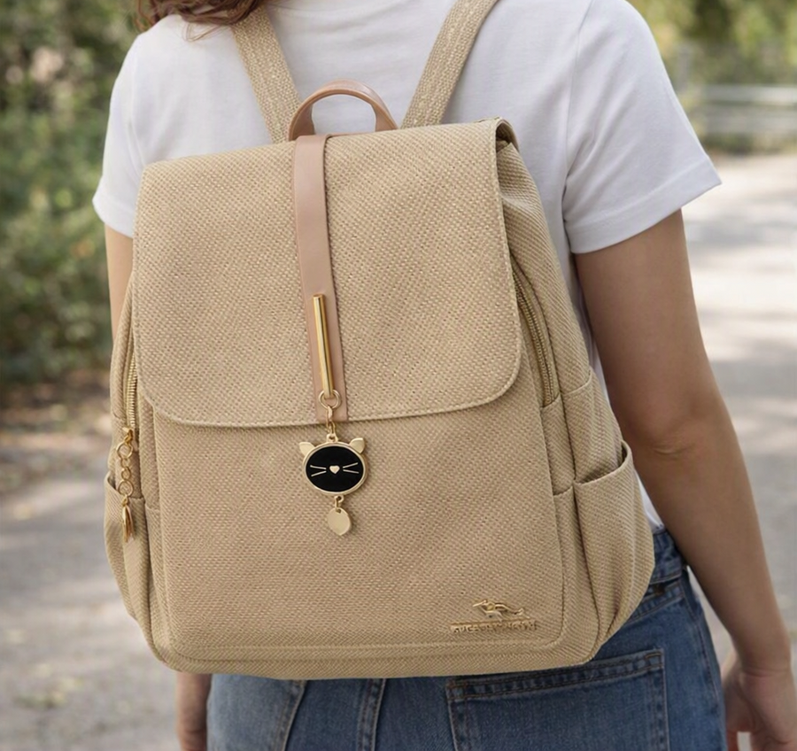 Maleta Compacta en Negro o Beige para Universidad